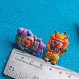 Cute but Creepy Clowns resin pin set