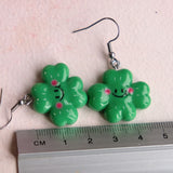 Clifford the Good Luck Clover Earrings