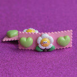 Garden Hearts Hair Clips