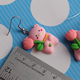 Bears and Tulips earrings