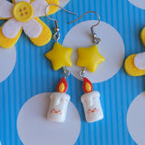 Cute Candle Stars Earrings