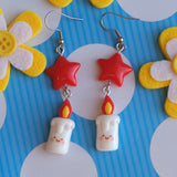 Cute Candle Stars Earrings