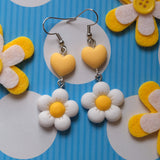 Daisy Heart Earrings