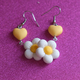 Daisy Heart Earrings