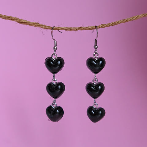 My Cold Black Heart earrings