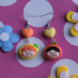 Orange & Lemon Besties earrings