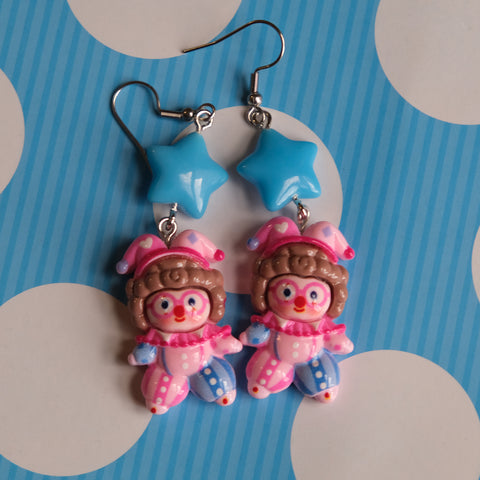 Creepy Clown Superstars Earrings