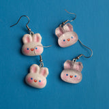 Nice Little Bunny Heads Earrings