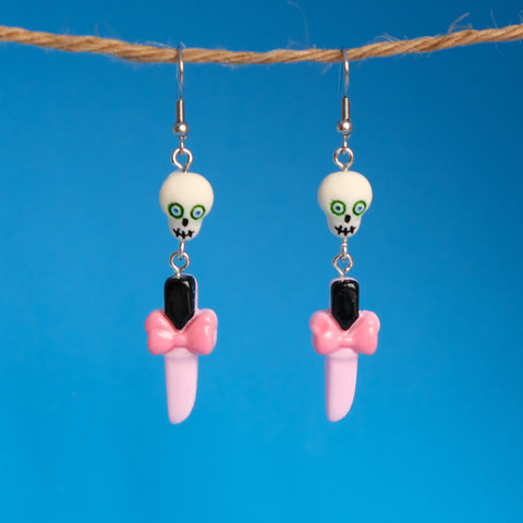 Pretty little Skull Daggers Earrings