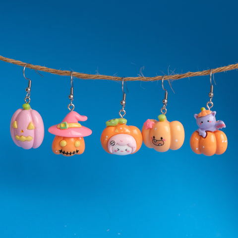 Chunky Pumpkins earrings