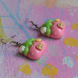 Lovely Little Strawberry Cottage Earrings