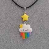 Stars Over the Rainbow Pendant Necklace