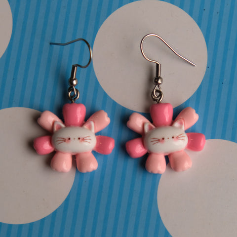 Summer Cat Blooms Earrings