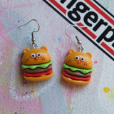 Double Cuddle Bear Popsicle Earrings