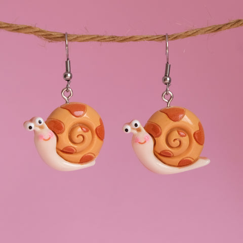 Steve the Snail Earrings