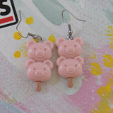 Double Cuddle Bear Popsicle Earrings