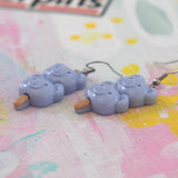 Double Cuddle Bear Popsicle Earrings