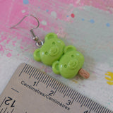 Double Cuddle Bear Popsicle Earrings