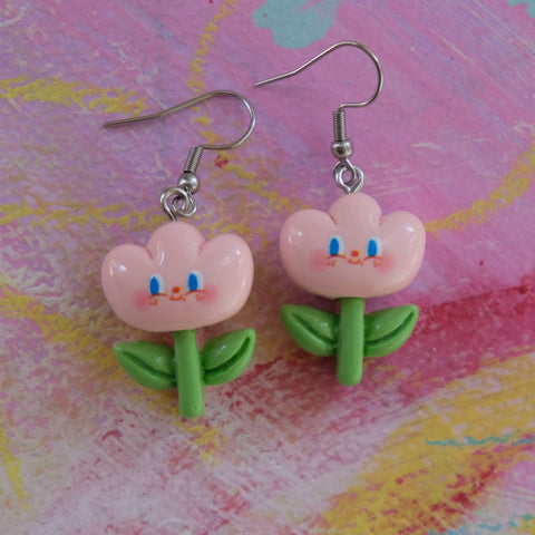 Happy little Smile Flowers Earrings