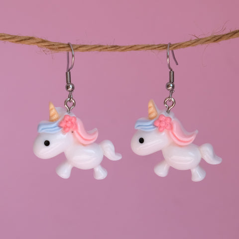 Skidaddle McHoofe Unicorn Earrings