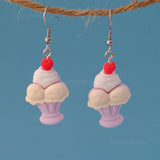 Cocolate Fudge Sundae popsicles earrings