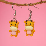 Silly little Yellow Cows earrings