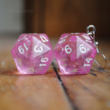 20 Sided RPG dice earrings  - 20mm