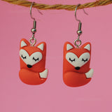 Sleeping Fox Earrings