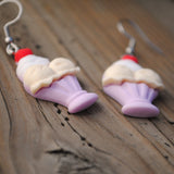 Cocolate Fudge Sundae popsicles earrings