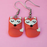 Sleeping Fox Earrings