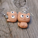 House Lions Cat earrings