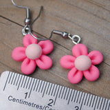 Small doodle daisies earrings