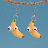 Slightly confused Bananas earrings