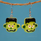 Really scary Frankenstein earrings