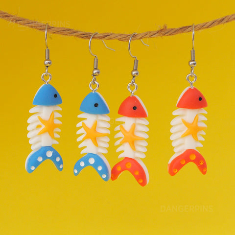 Salty Fish Bones earrings