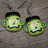 Really scary Frankenstein earrings