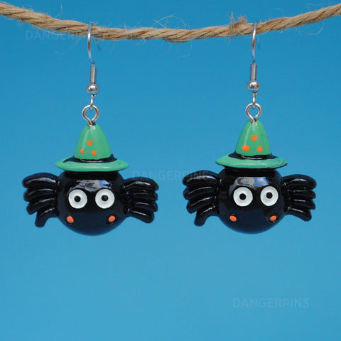 Spider Witch earrings