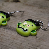 Really scary Frankenstein earrings