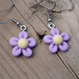 Small doodle daisies earrings