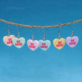 Be Mine - Candy Love hearts earrings