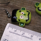 Really scary Frankenstein earrings