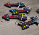 Ups & Downs earrings ↑↓ - dotted arrows