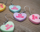 Be Mine - Candy Love hearts earrings