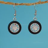 Really Fast Car Tires earrings