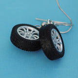 Really Fast Car Tires earrings