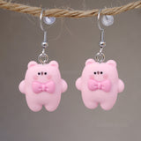 Chubby Pink Bear earrings