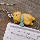 Marmalade the cosy Cat earrings