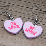 Be Mine - Candy Love hearts earrings