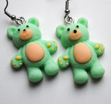 Large Gentle pastel Bears earrings