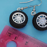 Really Fast Car Tires earrings